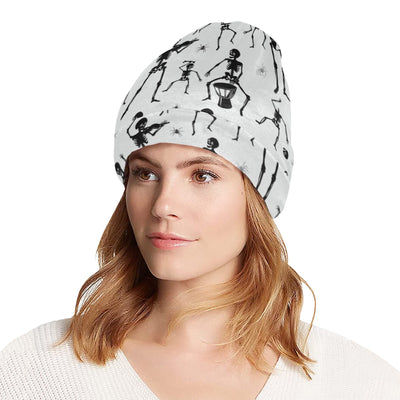 Skeleton Music Player Print Design LKS303 Unisex Beanie