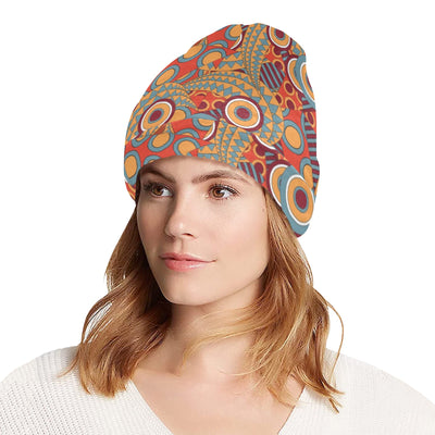 African Pattern Print Design 06 Unisex Beanie