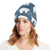 Polar Bear Pattern Print Design A01 Unisex Beanie