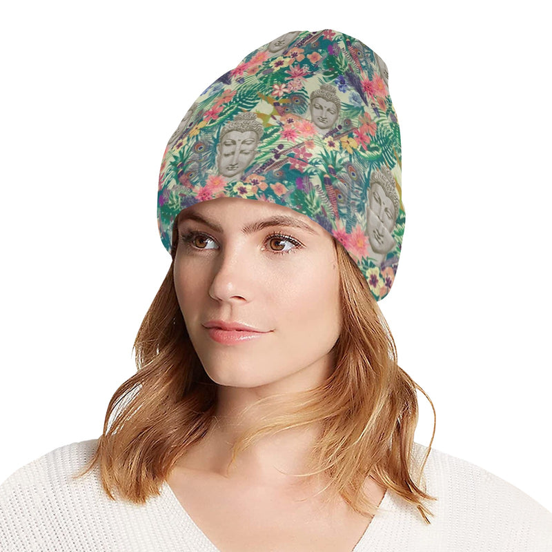 Buddha Pattern Print Design 08 Unisex Beanie