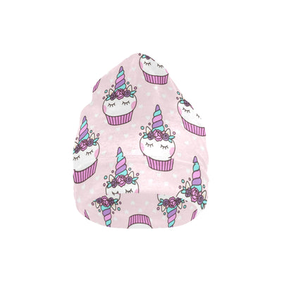 Cupcakes Unicorn Print Pattern Unisex Beanie