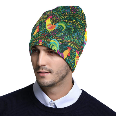 Rooster Pattern Print Design A01 Unisex Beanie