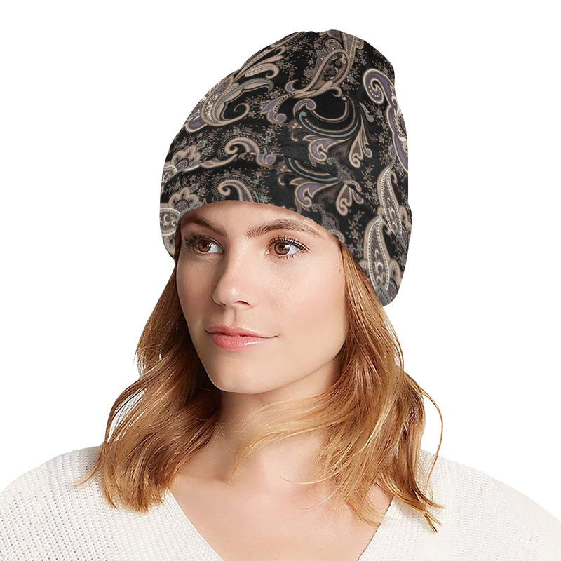 Paisley Mandala Design Print Unisex Beanie