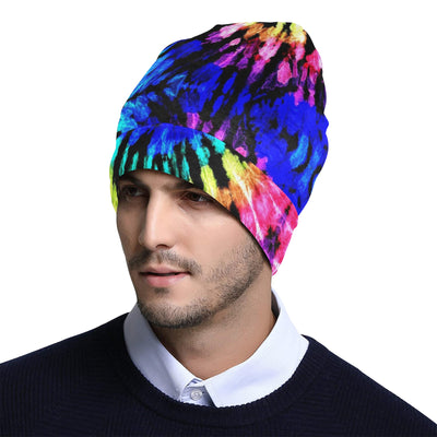 Tie Dye Rainbow Design Print Unisex Beanie