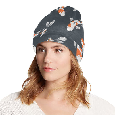 KOI Fish Pattern Print Design 04 Unisex Beanie