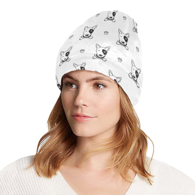 Bull Terriers Pattern Print Design 06 Unisex Beanie