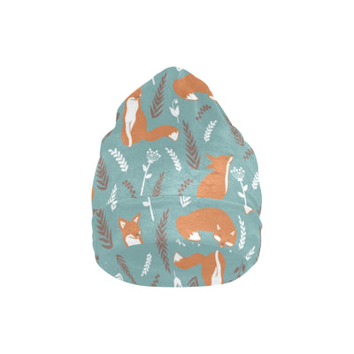 Fox Forest Print Pattern Unisex Beanie