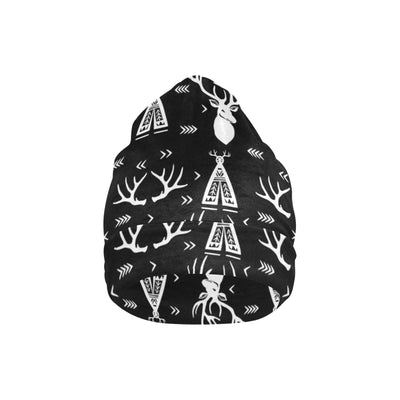 Deer Native Indian Print Pattern Unisex Beanie