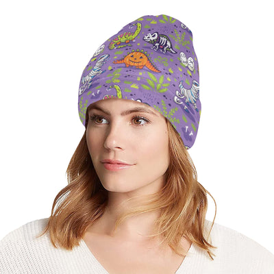 Zombie Dinosaur Print Design LKS302 Unisex Beanie