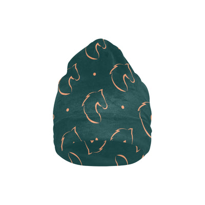 Horse Head Print Design LKS302 Unisex Beanie