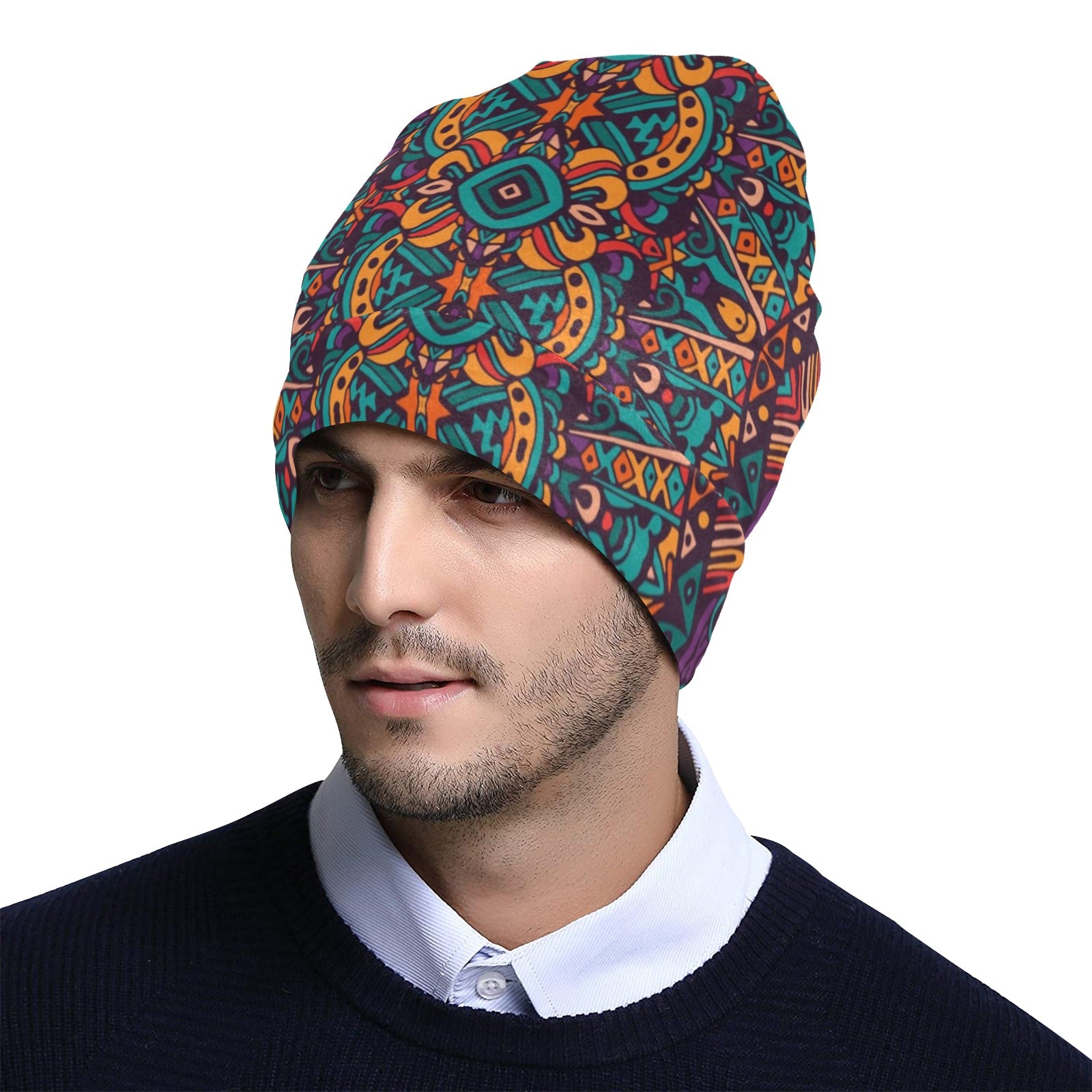 Ethnic Style Print Pattern Unisex Beanie