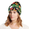 Hibiscus With Butterfly Print Design LKS305 Unisex Beanie