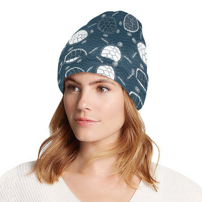 Sea Turtle Print Design LKS3015 Unisex Beanie