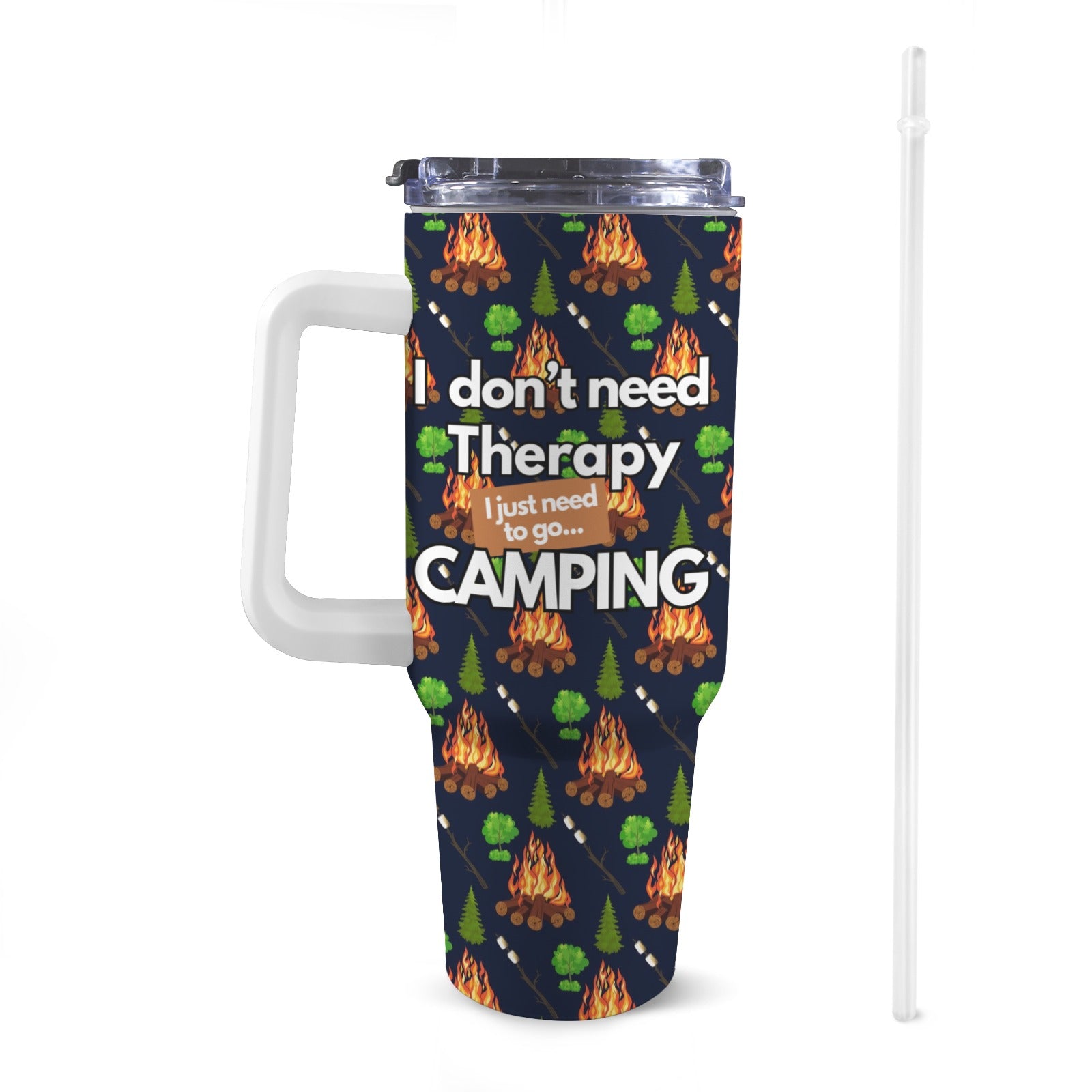 I just need to go Camping 40oz Tumbler with Handle