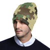 Puzzle Camo Pattern Print Design A03 Unisex Beanie