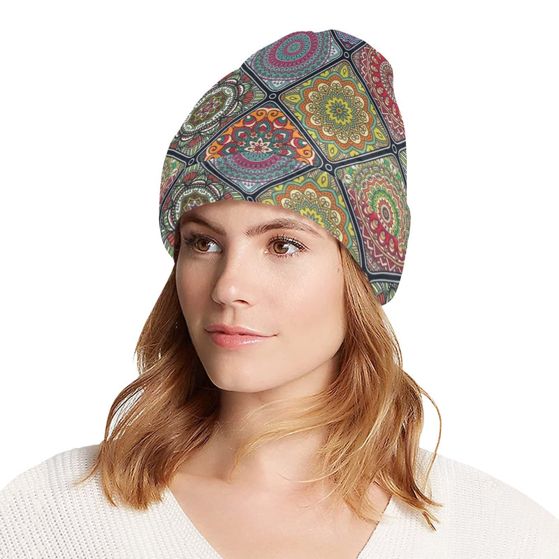 Bohemian Pattern Print Design 05 Unisex Beanie