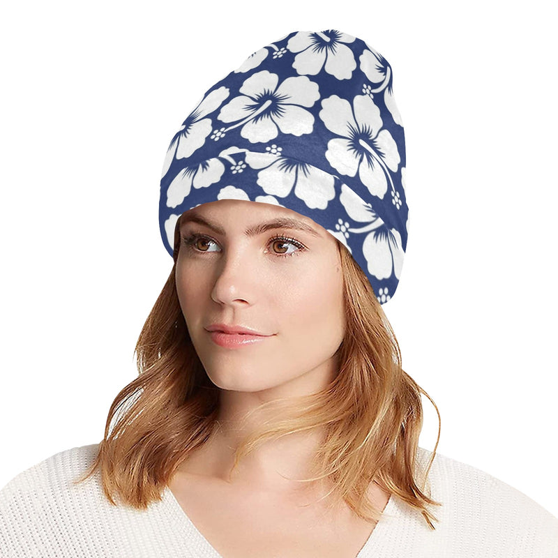 Hibiscus Pattern Print Design HB013 Unisex Beanie