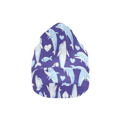 Dolphin Smile Print Pattern Unisex Beanie