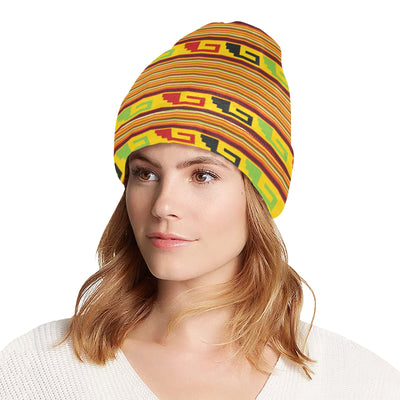 Mexican Blanket Ornament Print Pattern Unisex Beanie