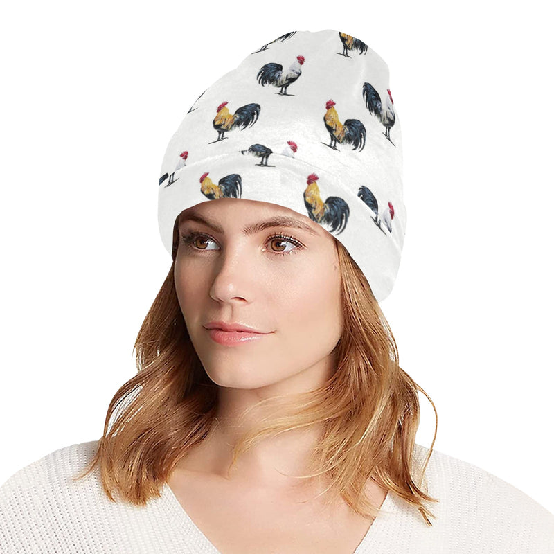 Chicken Pattern Print Design 02 Unisex Beanie