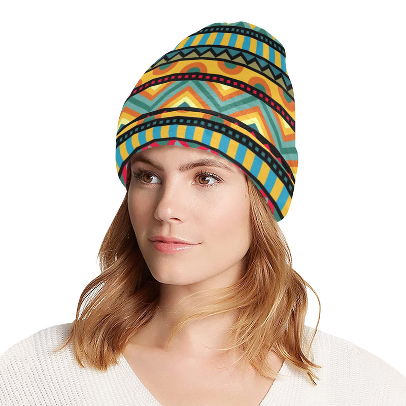 African Pattern Print Design 03 Unisex Beanie