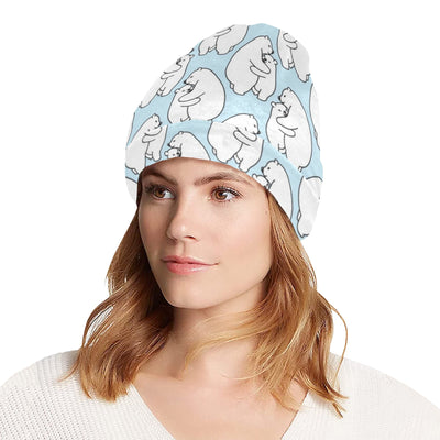 Polar Bear Pattern Print Design PB08 Unisex Beanie