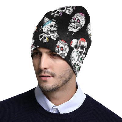 Skull Print Design LKS3013 Unisex Beanie