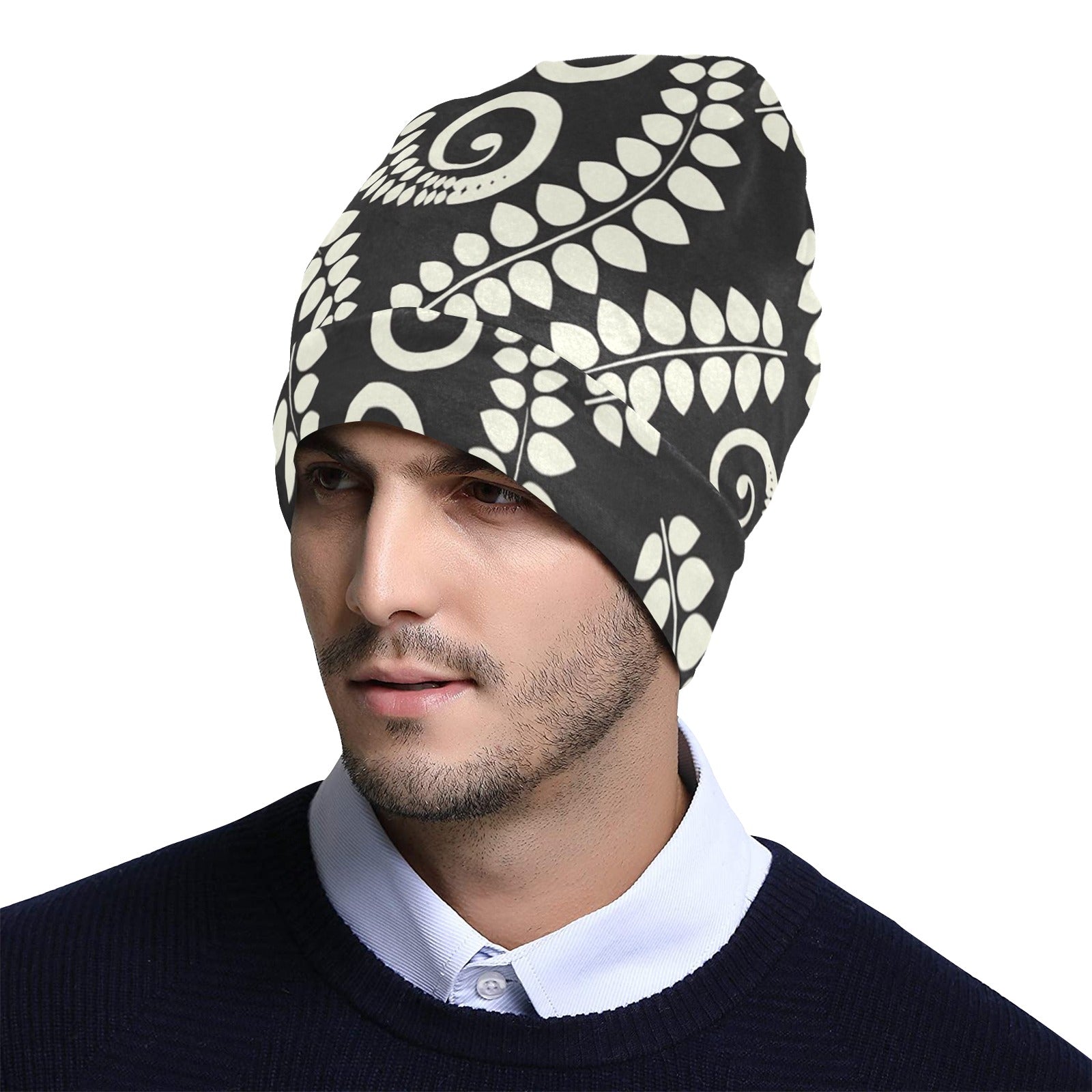 Fern Leave Print Pattern Unisex Beanie