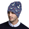 Anchor Pattern Print Design 07 Unisex Beanie