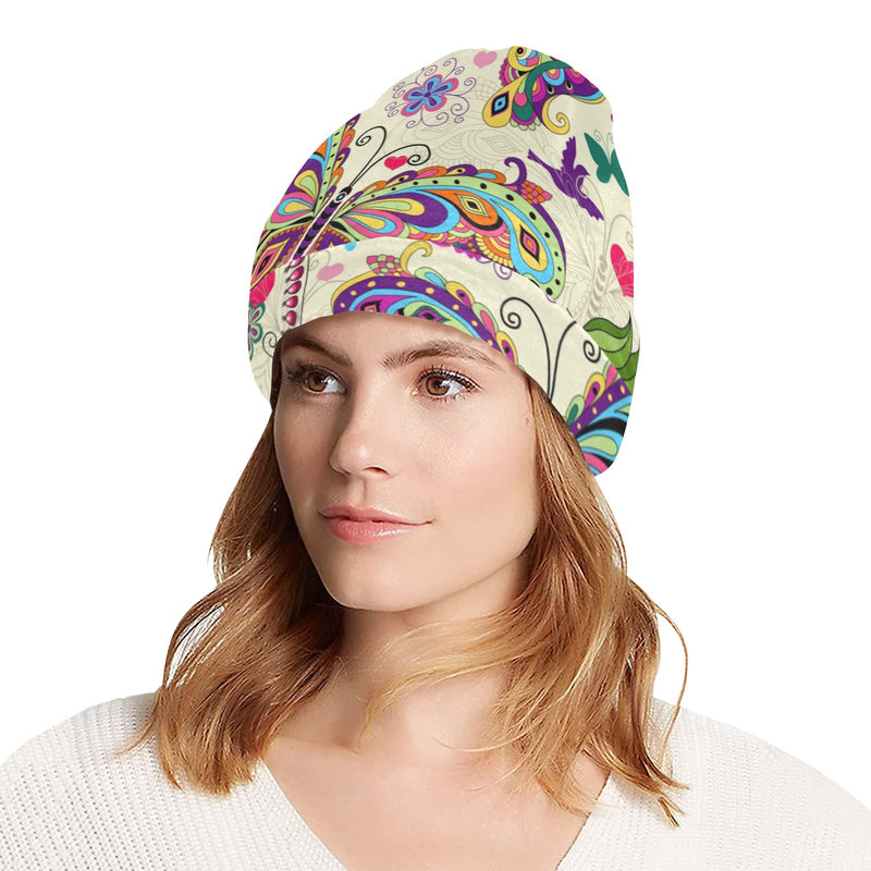 Butterfly Colorful Indian Style Unisex Beanie