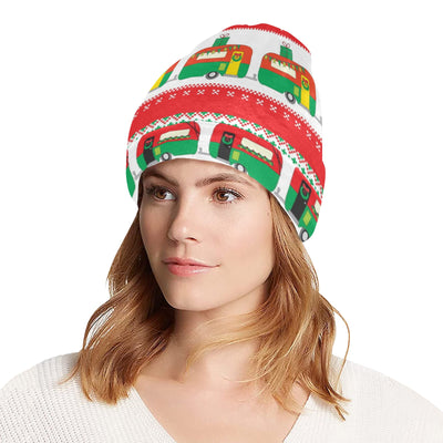 Camper Camping Ugly Christmas Design Print Unisex Beanie