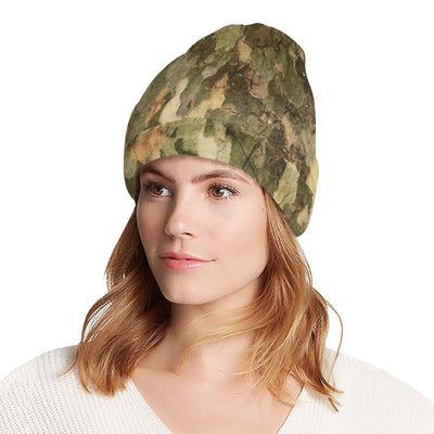 Camo Realistic Tree Texture Print Unisex Beanie