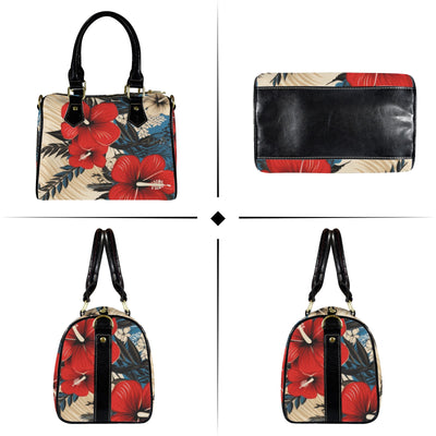 Hibiscus Hawaiian Design Print Pattern Shoulder Handbag