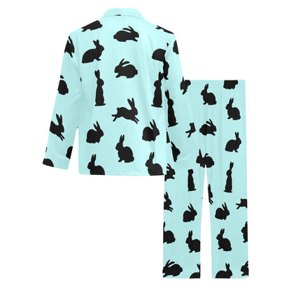 Rabbit Pattern Print Design RB010 Men's Long Sleeve Pajama Set