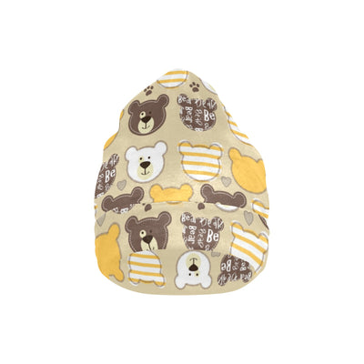 Bear PatchworkPattern Print Design 01 Unisex Beanie