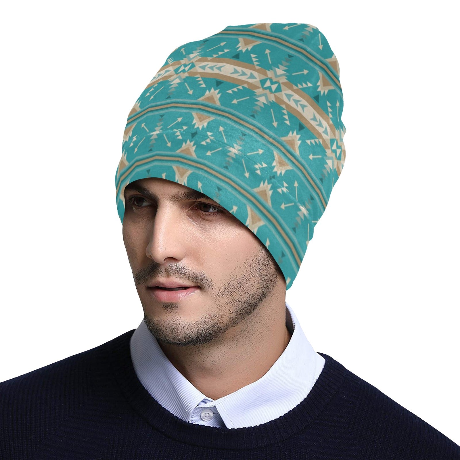 Southwest Native Design Themed Print Unisex Beanie