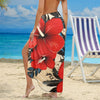 Hibiscus Hawaiian Design Print Pattern Long Beach Sarong Wrap Skirt