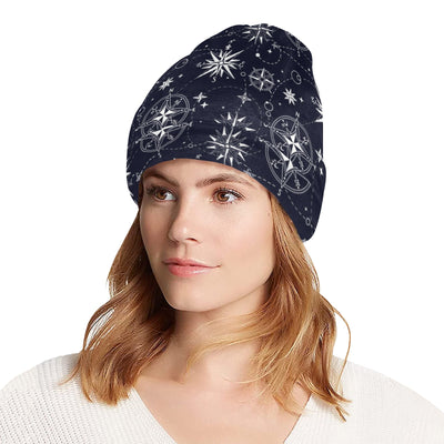 Nautical Sky Design Themed Print Unisex Beanie