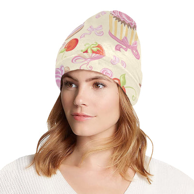 Strawberry Pink CupCake Unisex Beanie