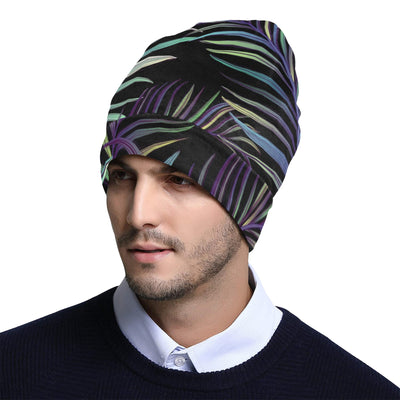 Tropical Palm Leaves Pattern Brightness Unisex Beanie