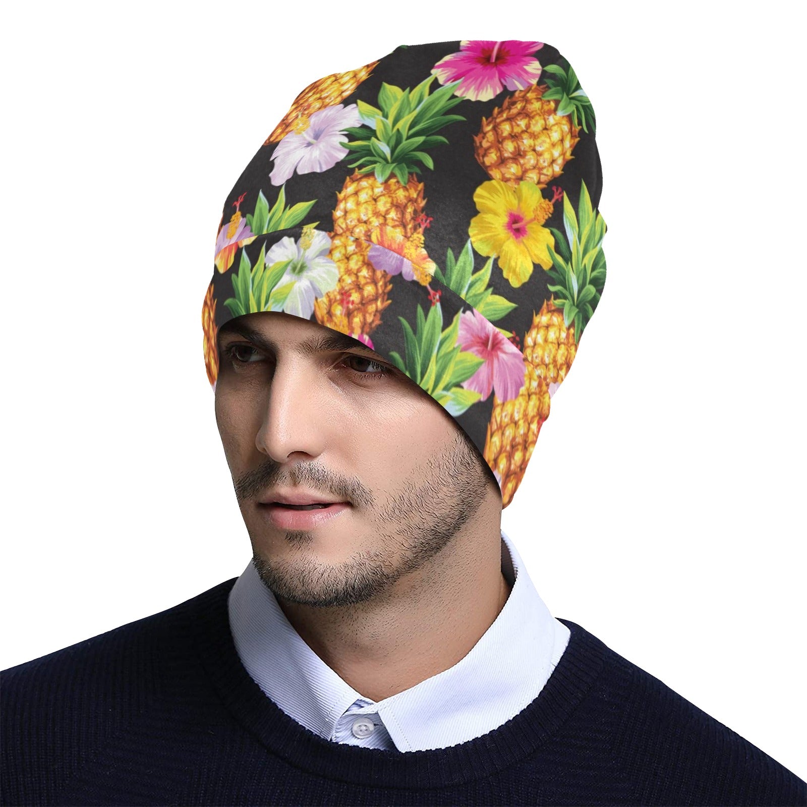 Pineapple Hibiscus Unisex Beanie