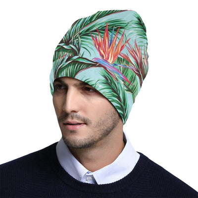 Bird Of Paradise Pattern Print Design BOP01 Unisex Beanie