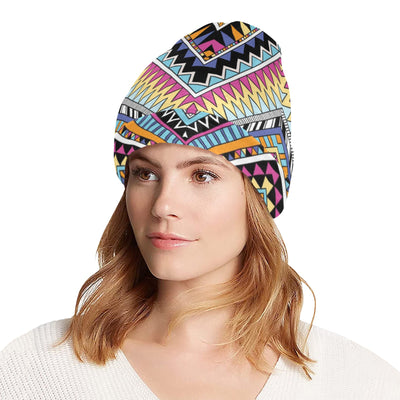 Multicolor zigzag Tribal Aztec Unisex Beanie