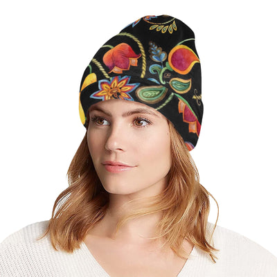 Tulip Boho Pattern Print Design TP09 Unisex Beanie