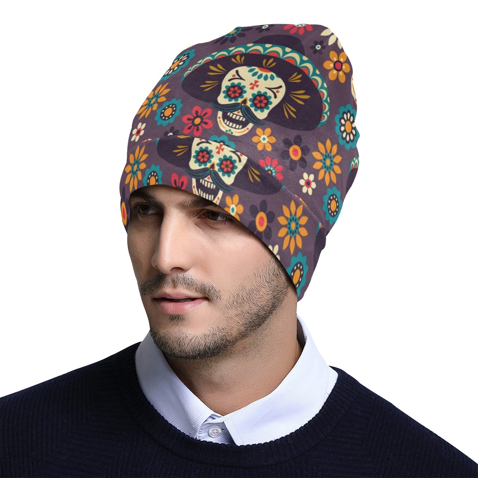 sugar skull Maxican Pattern Unisex Beanie