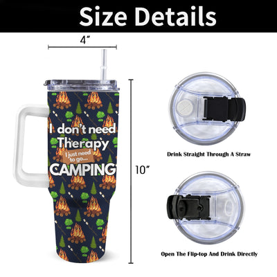 I just need to go Camping 40oz Tumbler with Handle