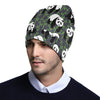 Panda Bear Bamboo Themed Print Unisex Beanie