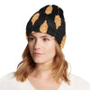 Buddha Head Gold Print Unisex Beanie