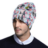 Panda Bear Flower Design Themed Print Unisex Beanie