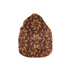 Agricultural Brown Wheat Print Pattern Unisex Beanie